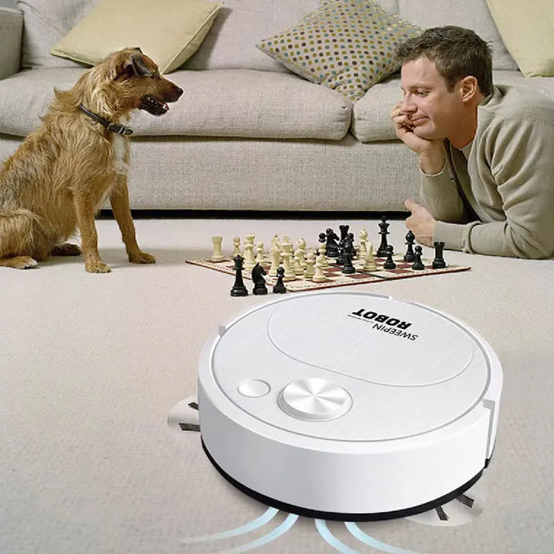 NEW USB Sweeping Robot Vacuum Cleaner Mop 3-in-1 Smart Wireless 1500Pa Dragging Cleaning Sweep Floor for Home Office
