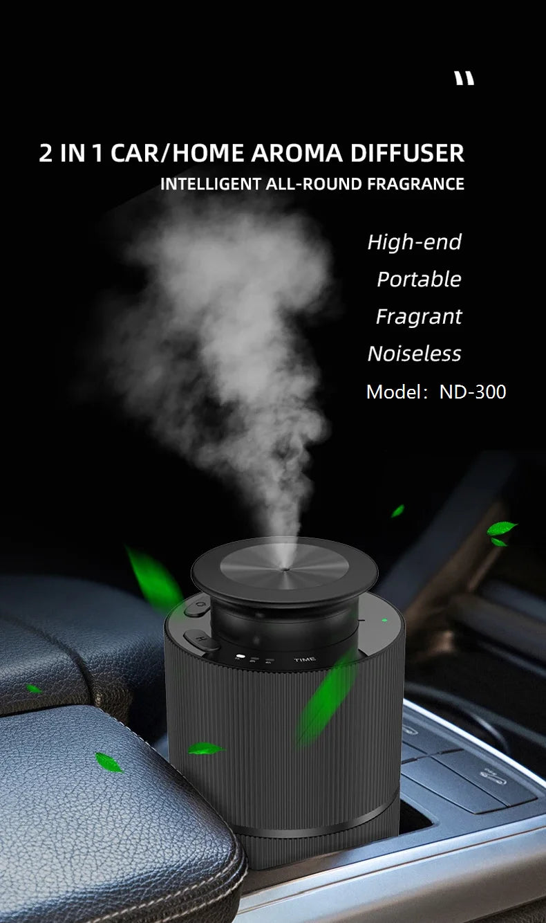 Car Air Freshener Device Essential Oil Diffuser For Home Office USB Rechargeable Diffuser Aluminium Alloys Aromatic Oil Diffuser