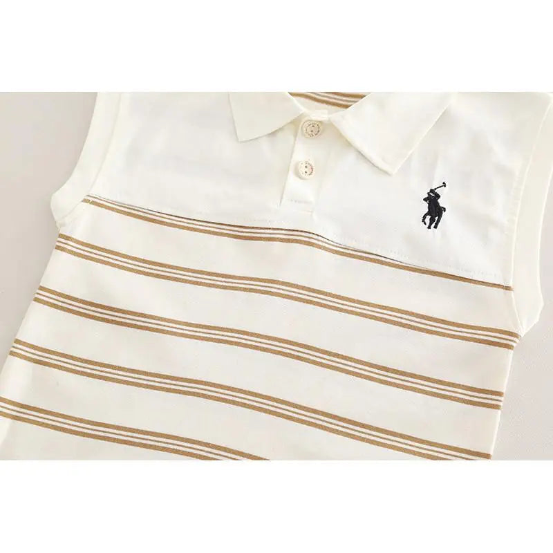 New Boys Clothing Children Summer Girls Sports Set Kids Striped Pattern T-Shirt Shorts 2pcs Outfits Children Tracksuits 0-5Year