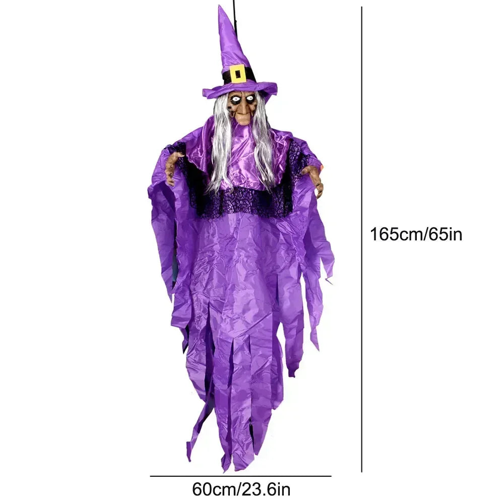 1PC Halloween Decoration Hanging Pumpkin Head Scream Sound Party Prop Haunted House Parties Home Decor Funny Electric Toys
