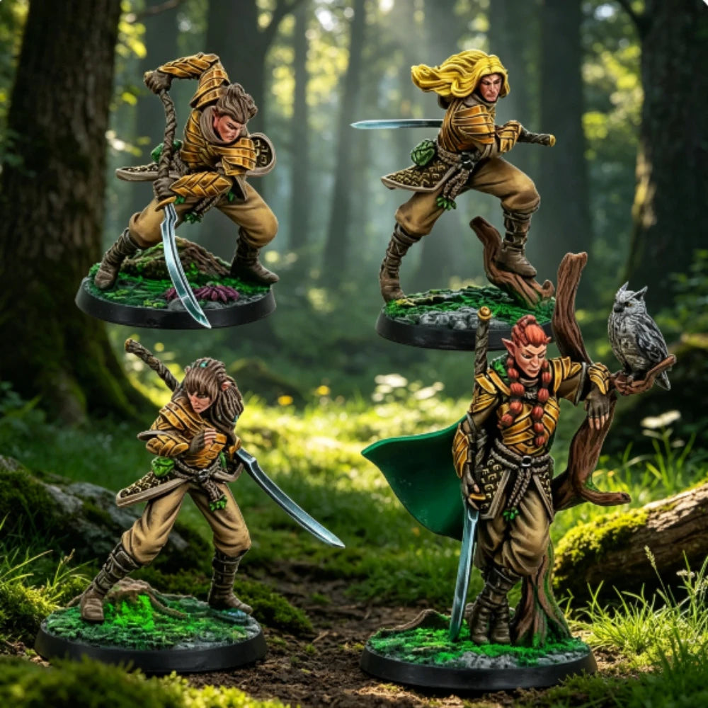 Syenann Syena Wardens Casting Resin Model Assembly Kit, GK, Resin Desktop Game DIY Model, Unpainted, Needs To Be Assembled