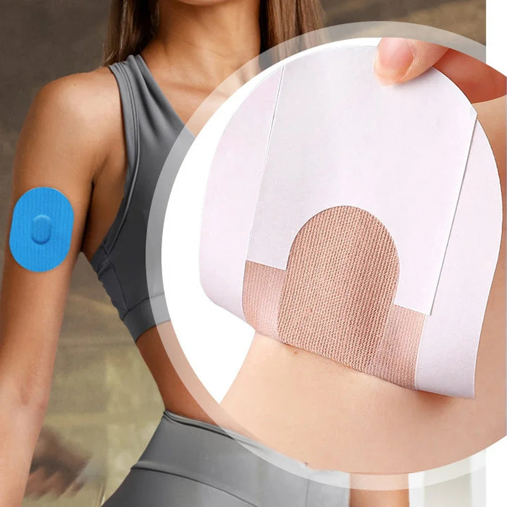 10Pcs Glucose Meter Sensor Fixing Waterproof Patch Protection Label is Applicable to Freestyle Libre Sensor Diabetes