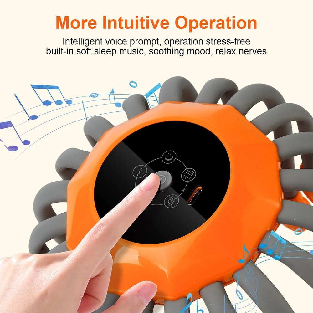 Electric Head Massager 24 Heads Octopus Massager 5 Modes Scalp Massager 360° Free Rotation Lightweight Wireless Use