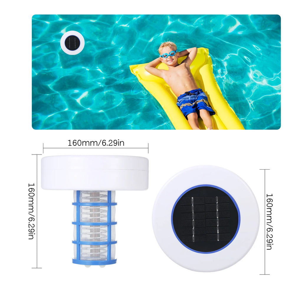 Solar Pool Purifier Chlorine-Free Water Processor Solar Pool-Ionizer Water Algae Inhibition Tools Swimming Pool Cleaning Tools