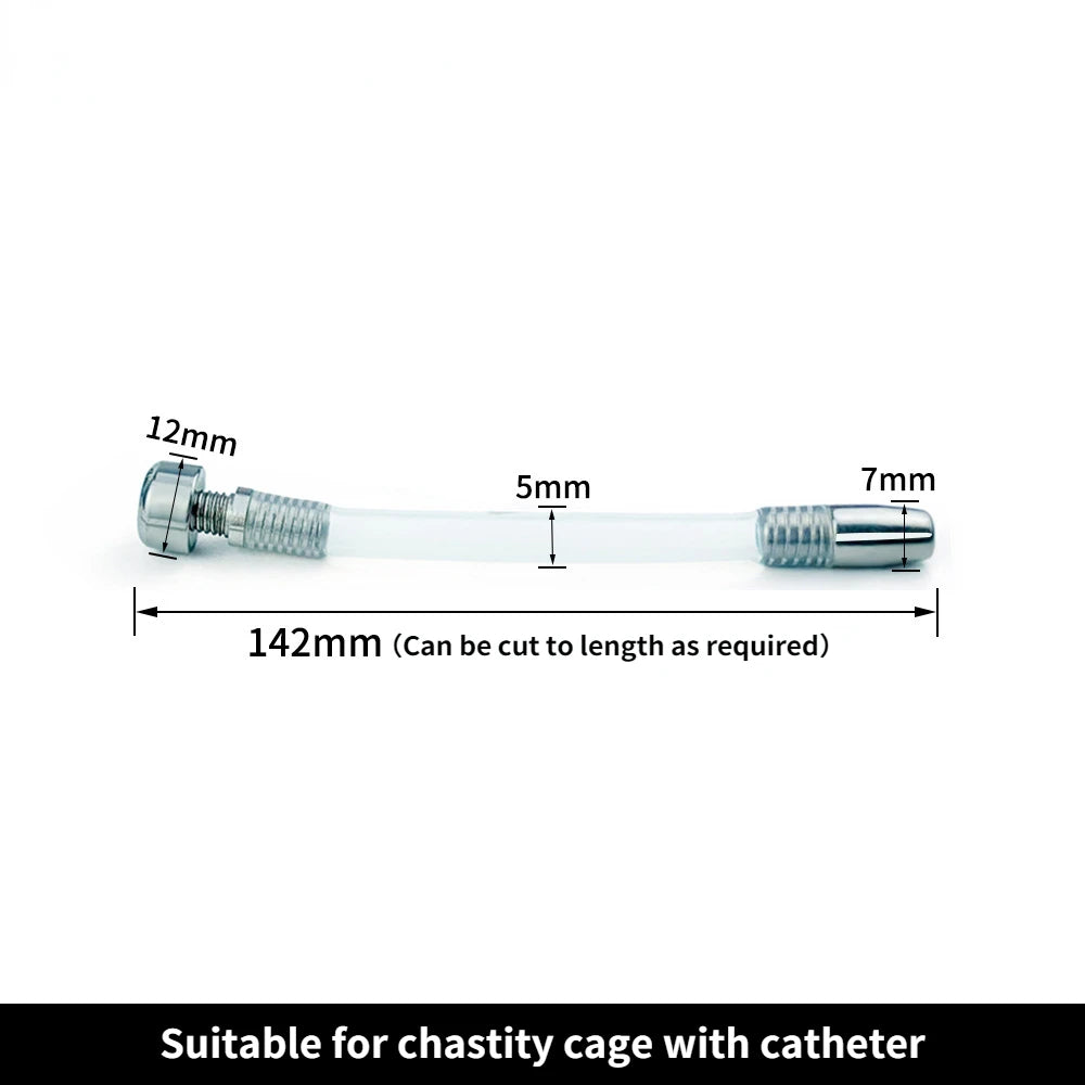 Chastity Cage Catheter,Anti- Fall-off Ring,auxiliary Belt,Keys,Accessories For Chastity Device Cock Cage Penis Ring Adult Sextoy