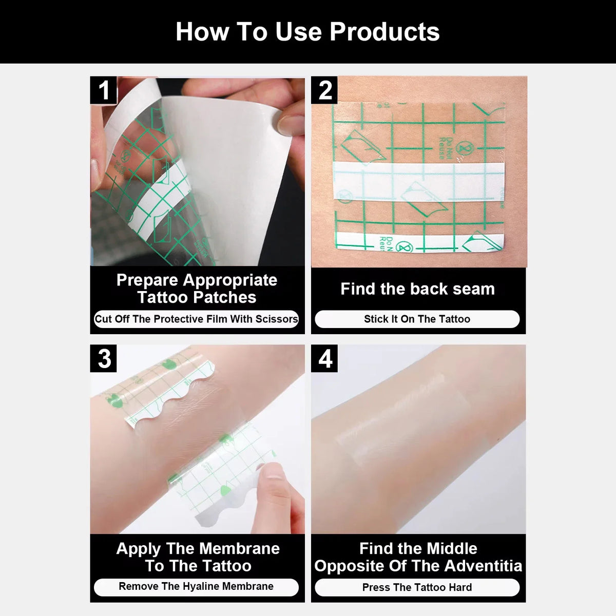 10/5/2M Waterproof Tattoo Film Aftercare Protective Skin Healing Tattoo Adhesive Bandages Repair Tattoo Accessories PU Tape