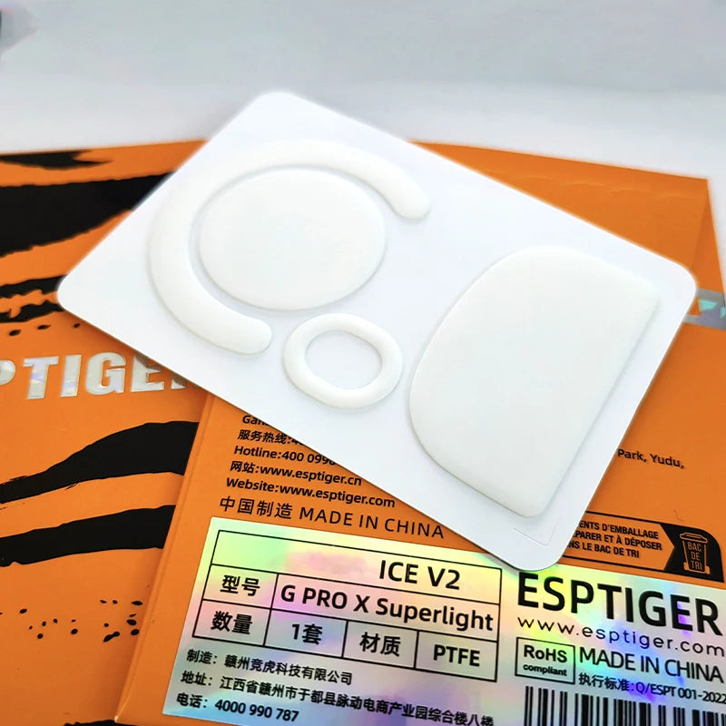 New Esports Tiger Gaming ICE Version Mouse Feet Mouse Skate for Logitech G Pro X Superlight / GPW G PRO Wireless/ G Pro X 2
