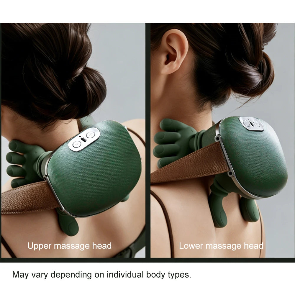 Fully Automatic Neck Shoulder Massager Finger Pressure Neck Massager Shoulder Back  Kneading Muscles Portable Home Massager