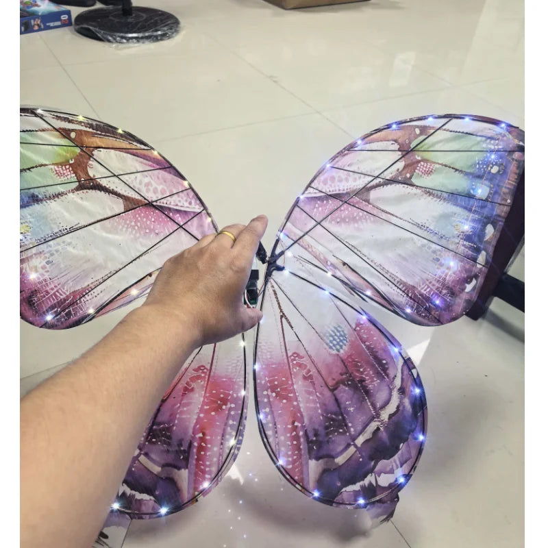 Remote Control Bionic Flapping Wing Butterfly Drone LED Light Ornithopter 2.4G RC Flying Butterfly Aircraft 7.4V Kids Gift