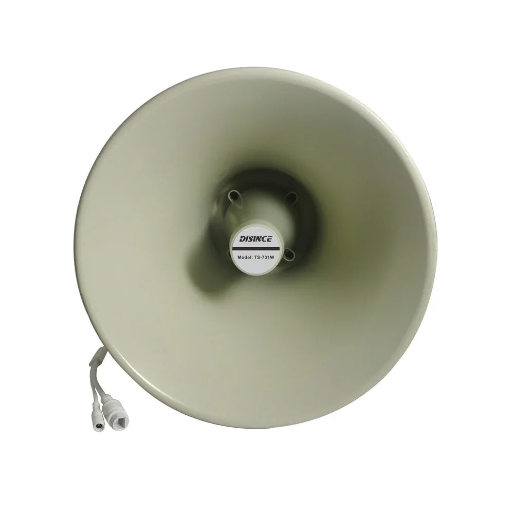 50W SIP Horn Speaker Trumpet Speaker Network Management Software Control Support ONVIF TCP UDP