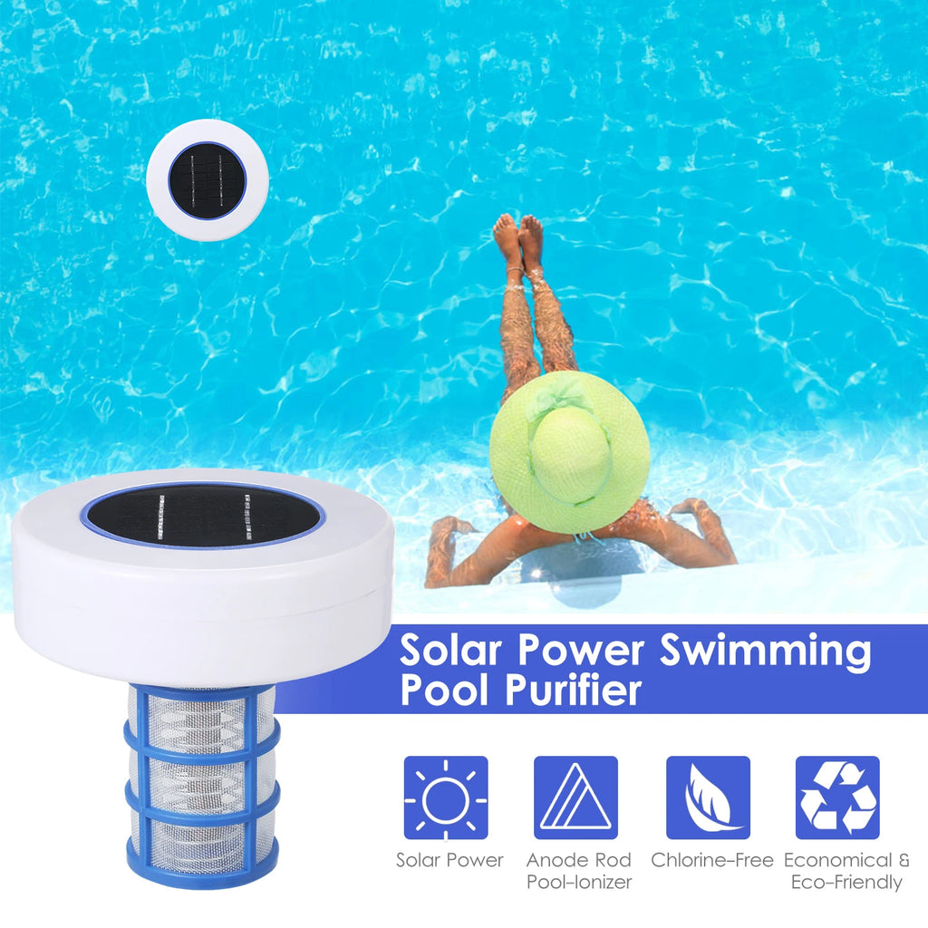 Solar Pool Purifier Chlorine-Free Water Processor Solar Pool-Ionizer Water Algae Inhibition Tools Swimming Pool Cleaning Tools