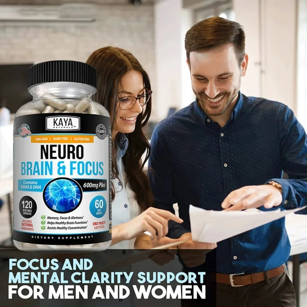 Neuro Brain for Memory & Focus - Nootropic Brain Support Supplement, Focus & Concentration & Cognitive Function