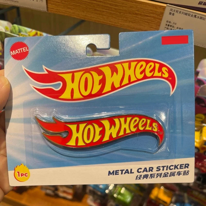 2026 Hot Wheels Co Branded Metal Car Stickers Classic Logo Series Car Model Decoration Collection