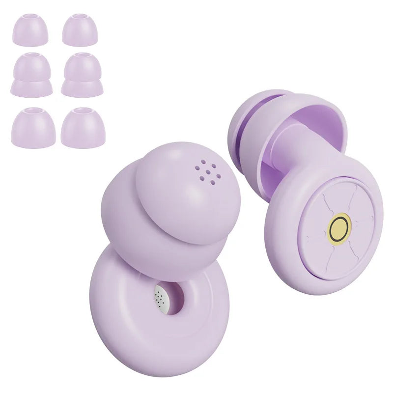 Sleeping Ear Plugs 50dB Noise Cancelling Reusable Silicone Noise Earplugs for Strong Sound Insulation
