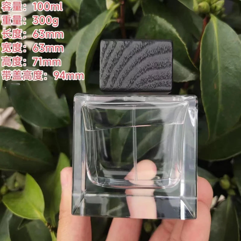 5pcs 100ml Empty Premium Perfume Bottle Clear Polished Glass Spray Bottle Crimp Nick Bayonet Empty Spray Bottle Need A Tool