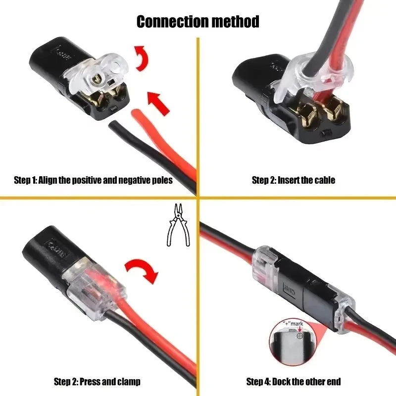 Premium Electric Wire Connector No Strip Line Cable Interconnection Detachable Automotive Terminal Plug Universal Grade Reliable