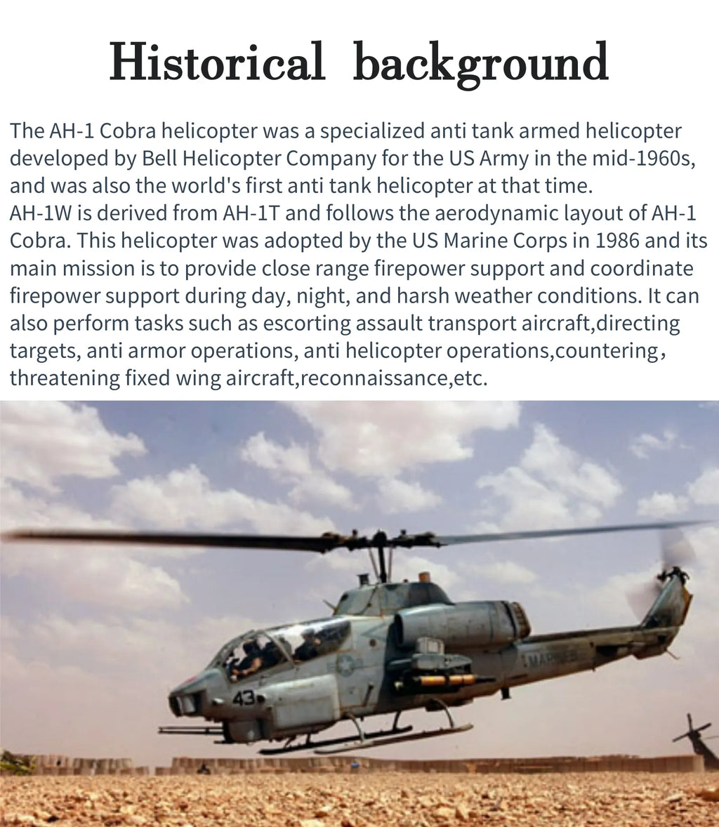 FL500 V2 FLISHRC 500 AH-1 Cobra 500 Size Scale Helicopter GPS with L7 Flight Control RTF