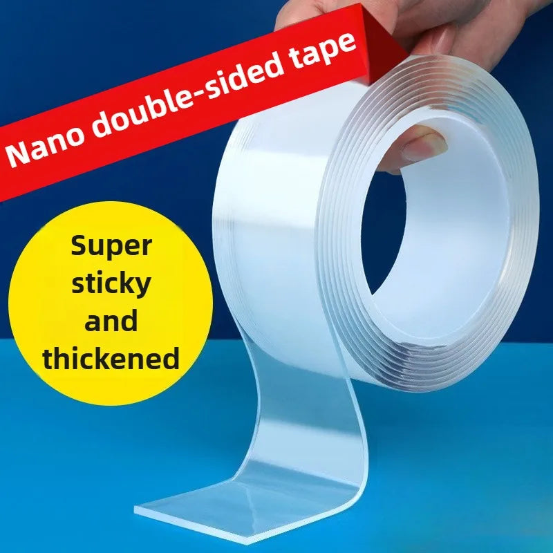 Thickened Nano Tape with Strong Adhesion, Washable, Residue-free Magic Tape, Acrylic Transparent Nano Double-sided Tape