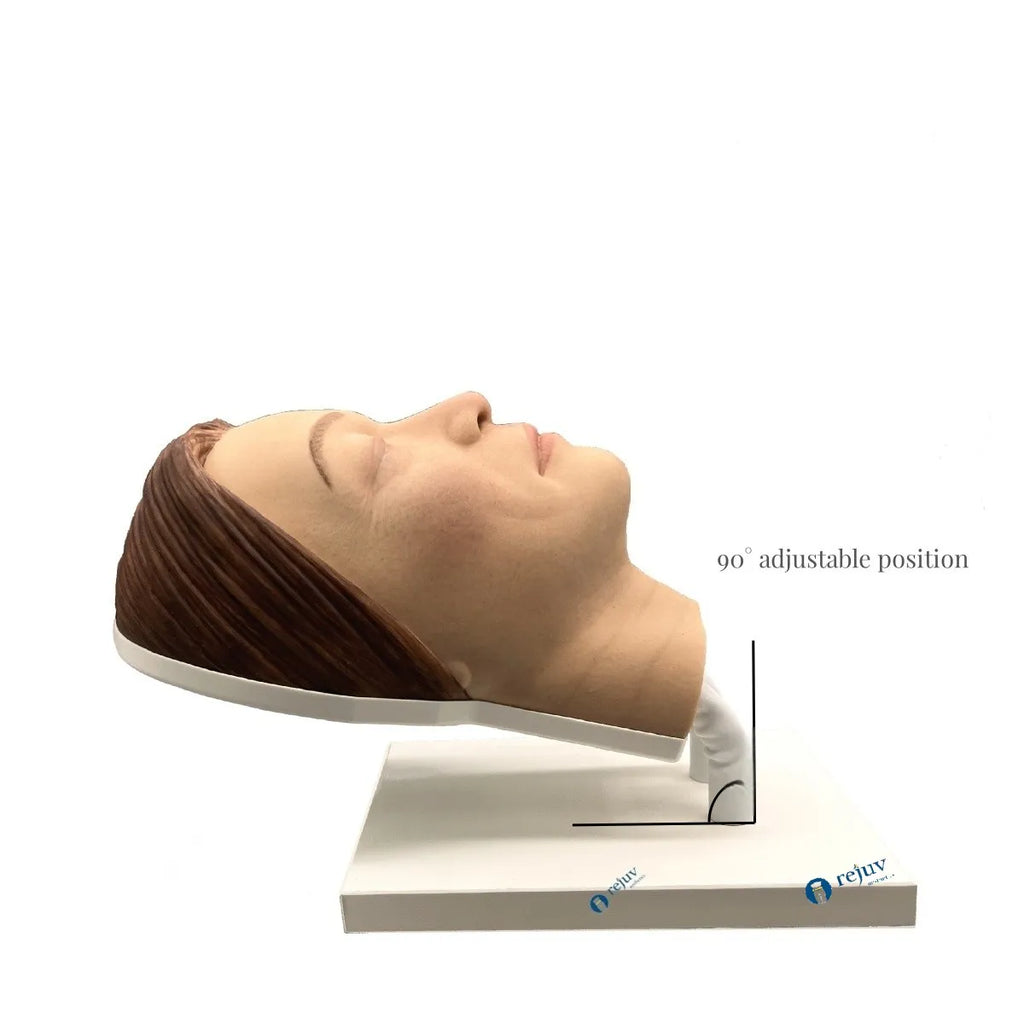 Cosmetic Injection Model, Silicone Female Face Mannequin for Injection Training Aesthetics Botox Dermal Filler Courses