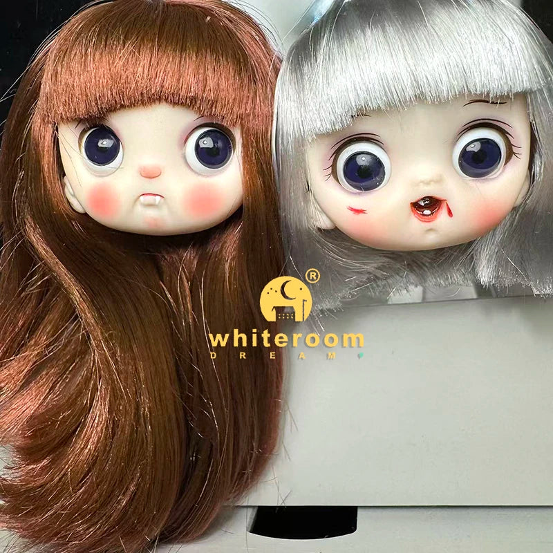 2026 Halloween Doll New OB11 BJD Witch Suit Dress bjd Doll Accessories Blood Makeup Equipment Horror Cute Girl Dress 13cm Gift