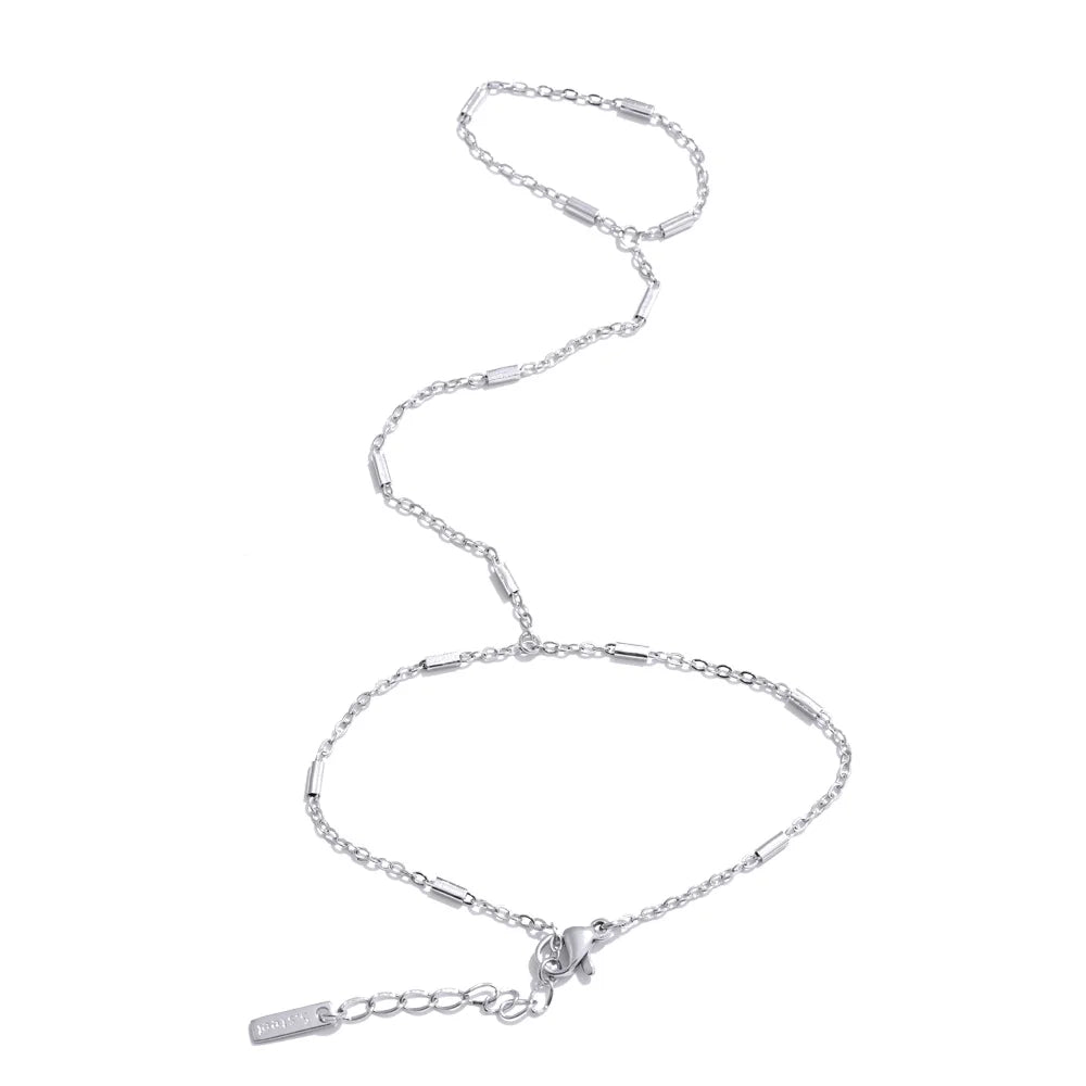 Yhpup Hot Style Zirconia Round Back of Hand Chain Finger Bracelet Bangle Stainless Steel Chic Fashion Jewelry Wholesale 2025 New