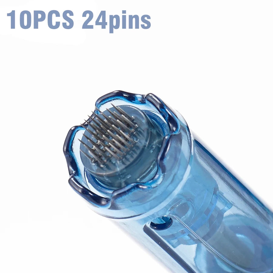 10Pcs Needle Cartridges 12/18/24/36/42 Pins Nano Micro Needle 0.25mm Mesotherapy Cartridge For Dr Pen M8S/A9/A8S/A11
