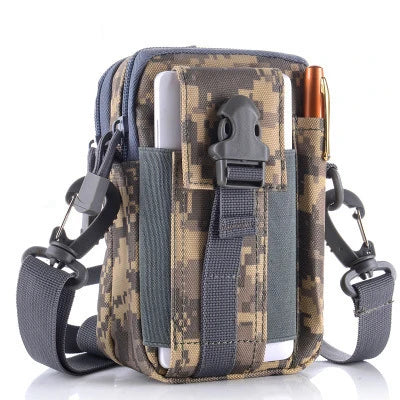 Funda para teléfono móvil, riñonera, impermeable, nailon, multifunción, casual, para hombre, riñonera pequeña para hombre
