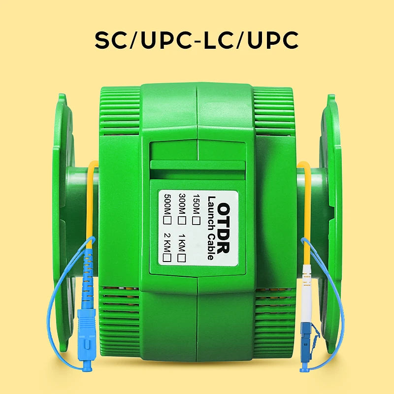 AUA-20 Single Mode 1KM OTDR Launch Cable Fiber Optic Testing Extension Cable SC/FC/ST/LC(A/UPC) Fiber Ring Dead Zone Eliminator