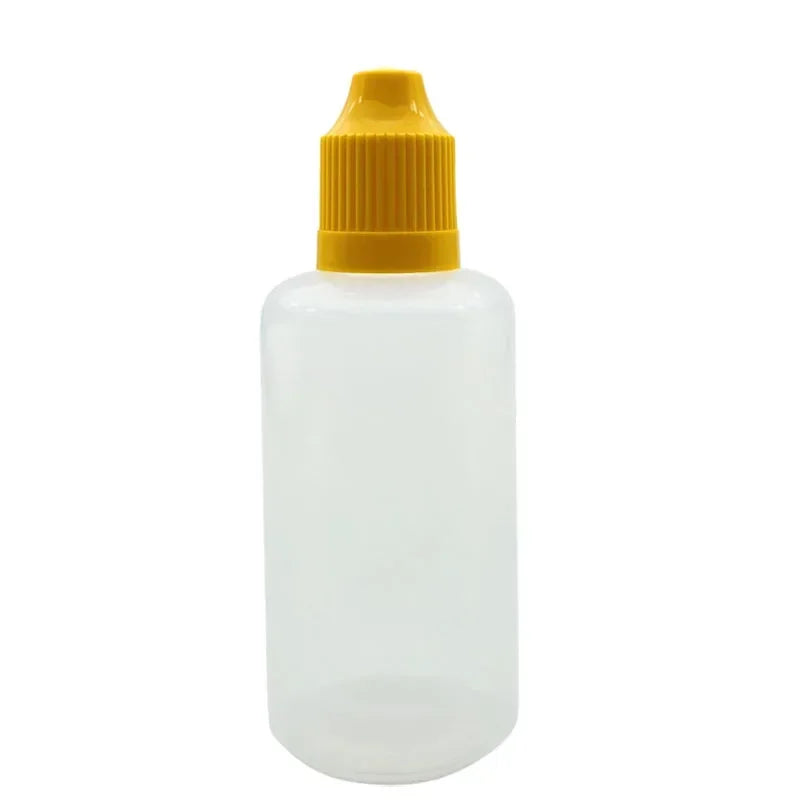 100PCS 3/5/10/15/20/30/50ml Wholesale Eye Drop Refillable Bottle with Colorful Cap Squeezable Dropper Bottle Liquid Containers
