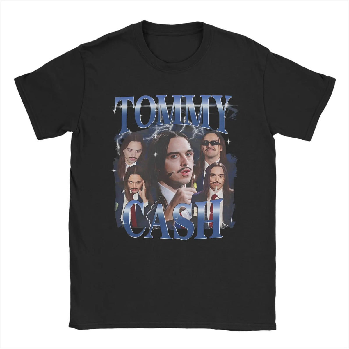 Tommy Cash Espresso Macchiato illustration graphic art Eurovisions T Shirts Men T-Shirts Crew Neck  Tee Shirt Short Sleeve Tops
