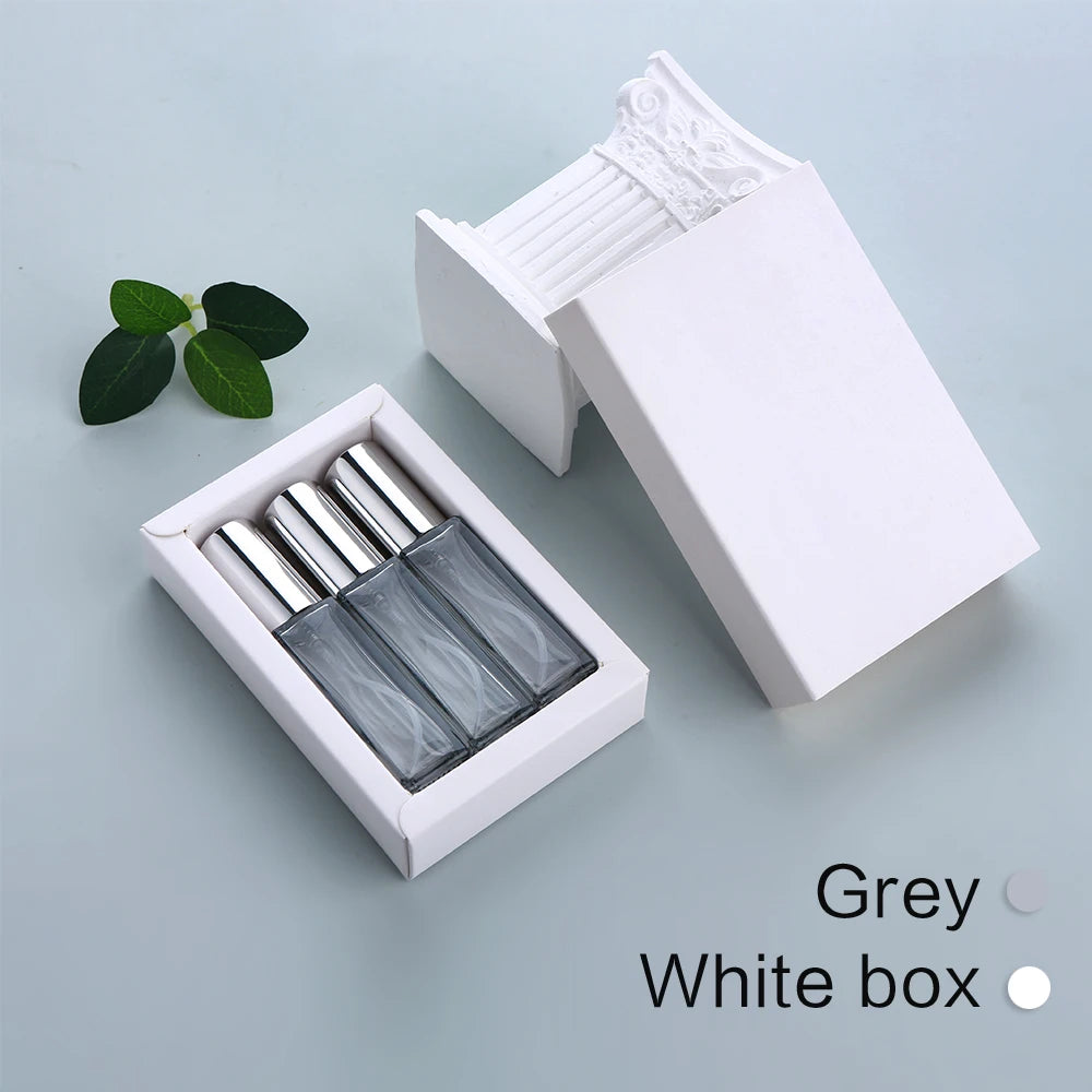 10ml Perfume Bottle Colorful Thick Glass Perfume Atomizer Portable Refillable Fragrance Bottle with Exquisite Gift Box
