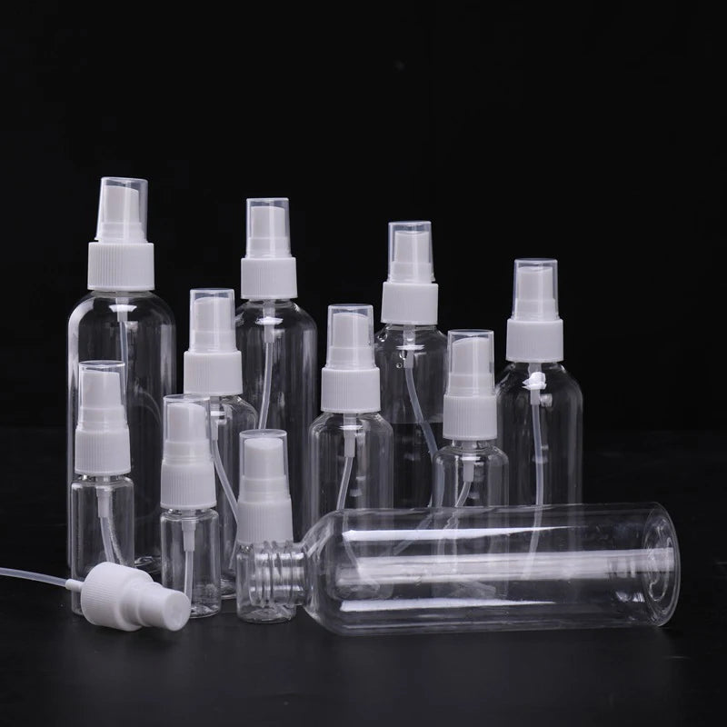 1PC Bottle Clear Plastic Empty Spray Bottle Portable Refillable Perfume Clear Sample Dispenser Small Spray Bottle