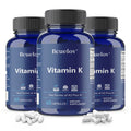 Vitamin K2 (MK-4 & MK-7) Capsules, High Absorption Supplement for Bone Density, Teeth, Joint, Cardiovascular & Immune Health