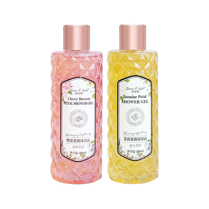 Cherry Blossom Jasmine Rose Fragrance Emollient Shower Gel Moisturizing Rejuvenation Cleansing Dirt Body Wash Fragrant Body Wash