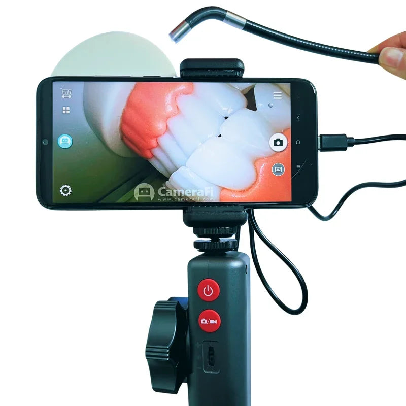 6.0MM/8.0MM 2.0MP 180 Degree Steering Industrial Endoscope Cars Inspection Borescope Camera With 8 LED for iPhone Android PC