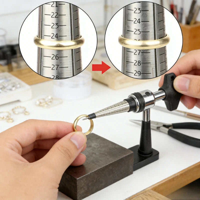 Hercules Ring Stretcher Expander - Precision Universal Sizing Tool for Jewelry Making Resizing Repair DIY Making Tools