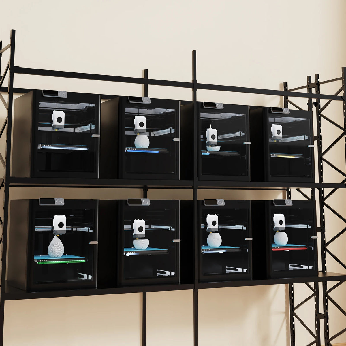 BlQU Panda Status Printer Status Indicator LEDS Lighting For Bambu Lab P1P P1S X1C X1E A1 3D printers