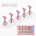 Magnetic Crystal False Nail Tip Practice Holder Stand 5Pcs Reusable Nail Art Display Base For Professional Salon DIY Manicure Accessory