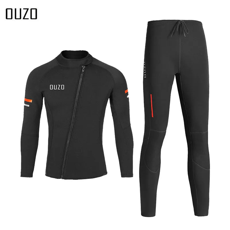 1.5MM Men Women Wetsuit Neoprene Underwater Keep Warm Diving Suit Kitesurf Surfing Spearfishing Jacket Pants Clothes WetSuit