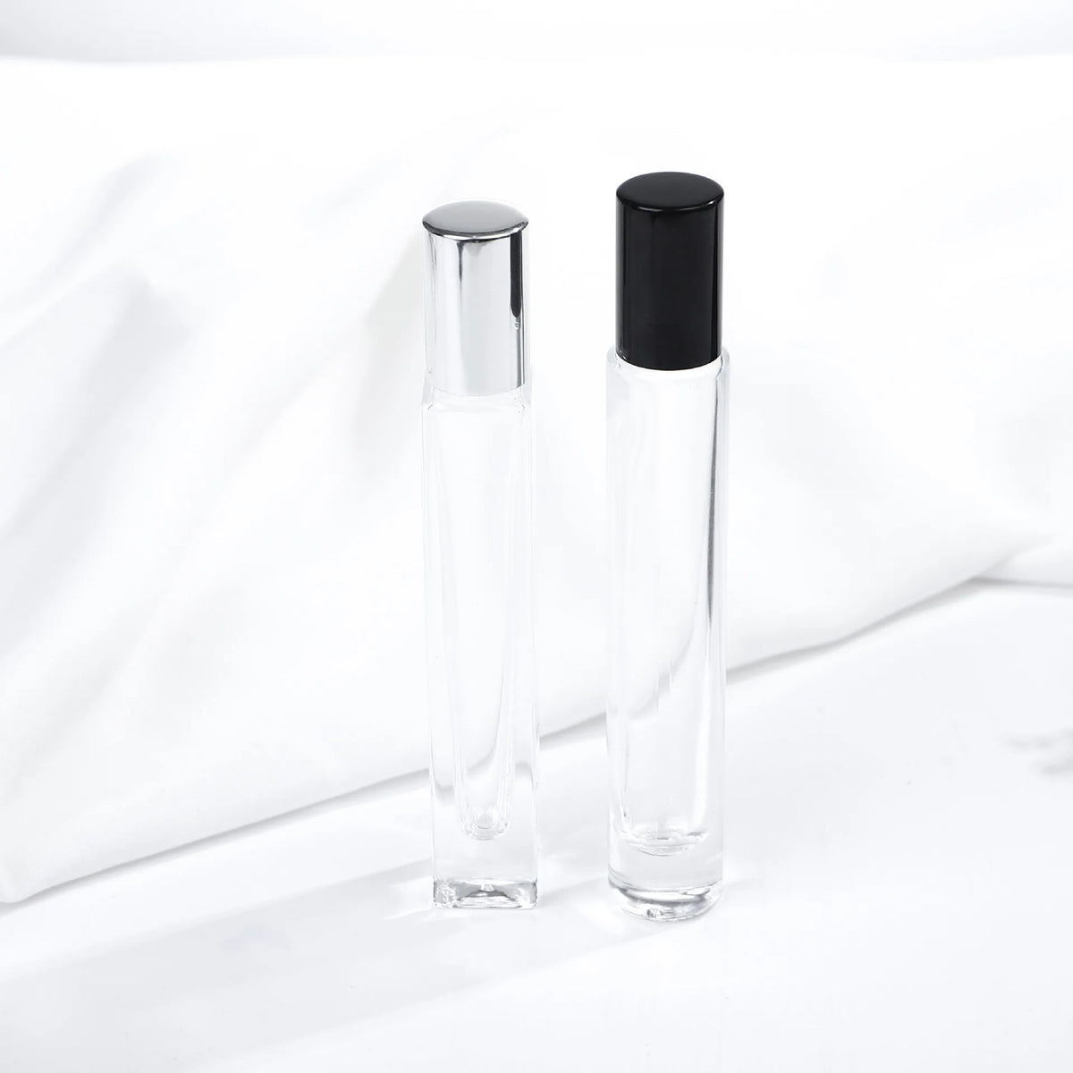20 PCS Perfume Bottle 10ml Glass Roll on Bottle Luxury Perfume Atomizer Travel Portable Sample Test Essential Oil Roll-On Bottle