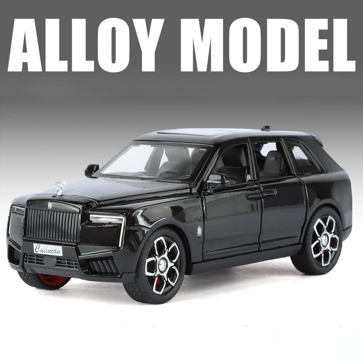 1/32 2025 Rolls Royce SUV Cullinan Alloy Luxury Car Model Diecast Metal Toy Off-road Vehicle Car Model Sound and Light Kids Gift