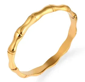 Stainless Steel Inlaid Zircon Bangle Round Bracelets