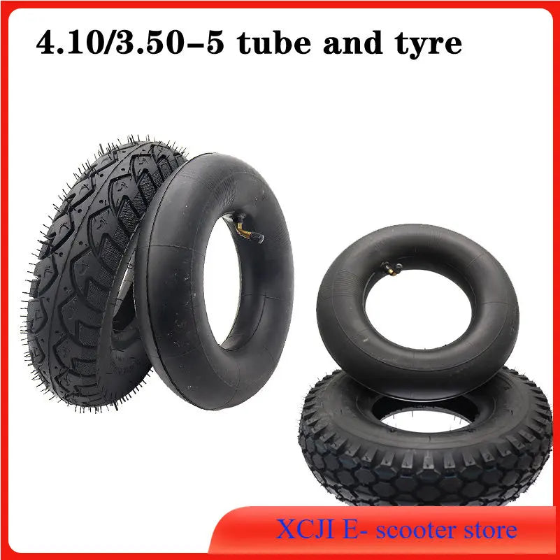 4.10/3.50-5 Inner Tube Outer Tyre Fits for E-Bike Electric Scooter Mini Motorcycle Wheel Rubber Wheel