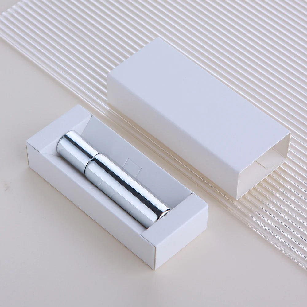 50 Pcs/Lot 10ml Electroplated Roll On Perfume Bottle Refillable Essential Oil Bottles With Box Roller Glass Vials LOGO Pay Extra