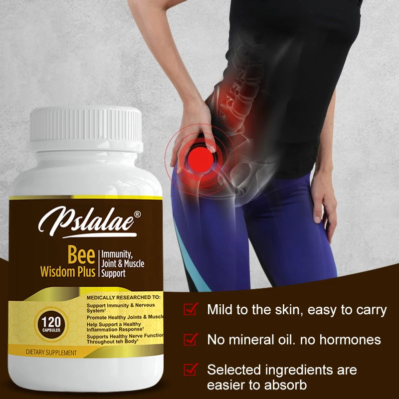 Premium Bee Venom Extract, Anti-Inflammatory Extract, Joint at Bone Supplement 120 Capsules
