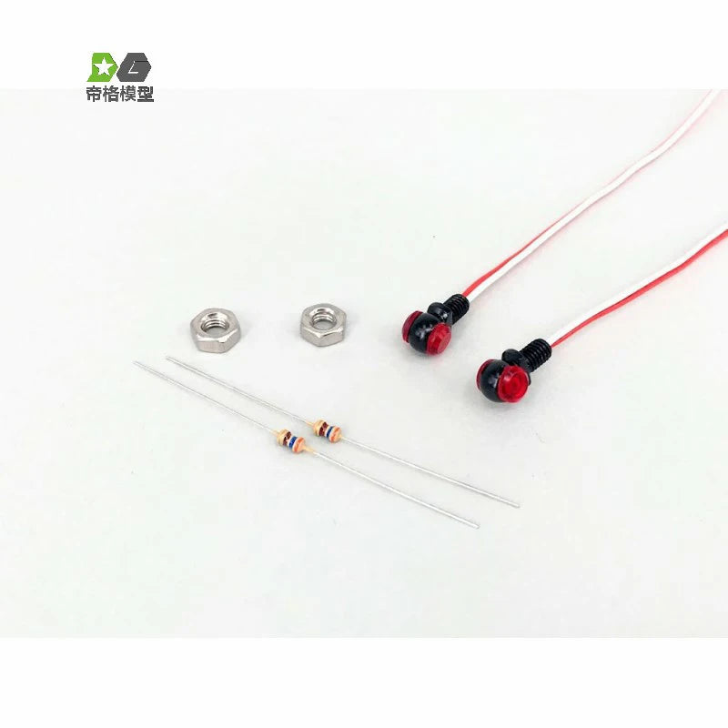 1Pair LED Position Lamp Side Lights for 1/14 Tamiya RC Truck Car For Scania 770S BENZ 3363 For VOLVO FH16 MAN Diy Parts Toys