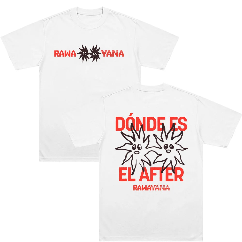Rawa Yana T-Shirts Rawayana Band Album Merch Clothing Unisex Fashion High Quality Cotton Comfortable Loose Breathable Top Casual