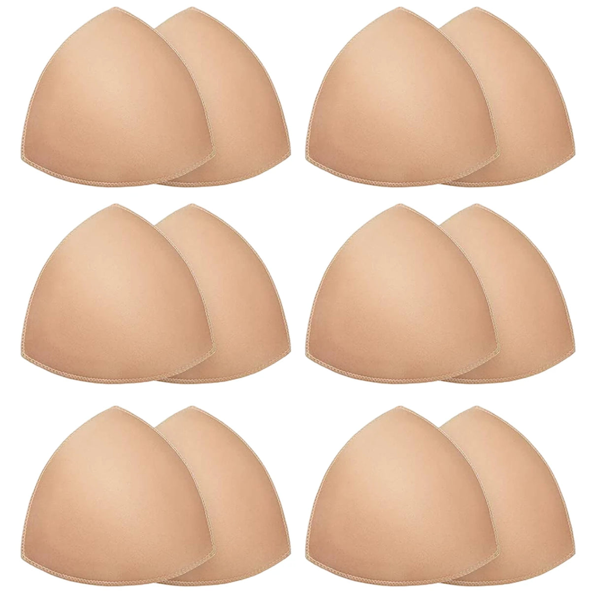 2/12pcs Bra Pads Soft Sponge Women Triangle Bra Pad Sports Bra Bikini Pads Yoga Bra Swimsuit Bralettes Nursing Bra Inserts