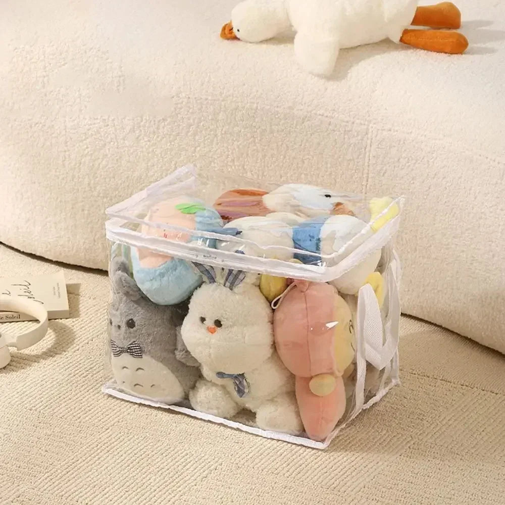 1/3/5PCS Clear PVC Storage Box Waterproof Dustproof Display Case for Plush Toys Doll Collection Home Storage Container Decor