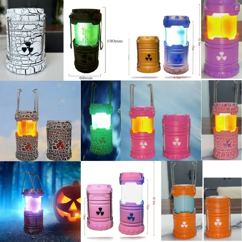 11 Kinds New Miniature Handheld Nuclear Reactor Lamp  Lantern Toys Doomsday Nuclear Reaction Push Simulation Illuminator Gift